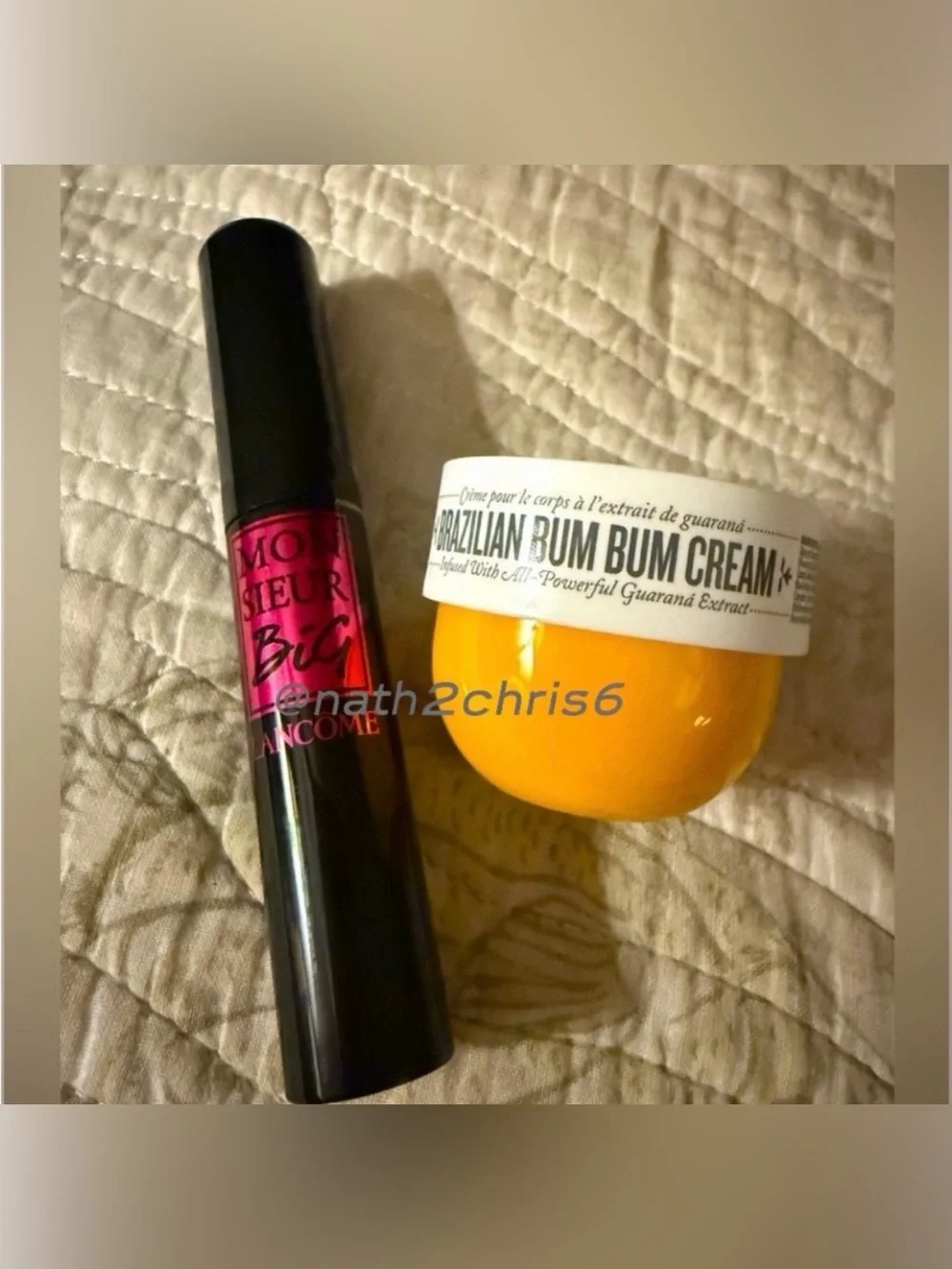 LANCÔME Monsieur Big Mascara full size black & Sol de Janeiro Bum Bum Cream new.